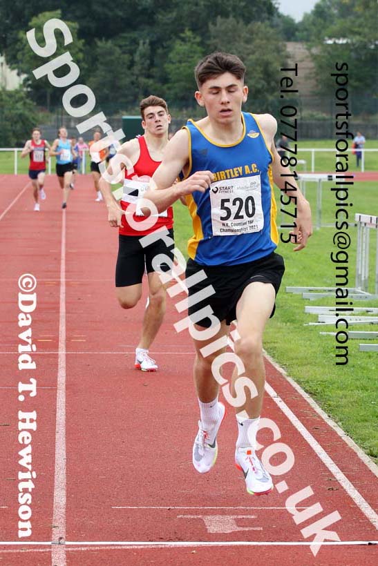 Mens and Boys 800 metres, 2021 North Eastern Track and Field Champs., Middesbrough. Photo: David T. Hewitson/Sports for All Pics